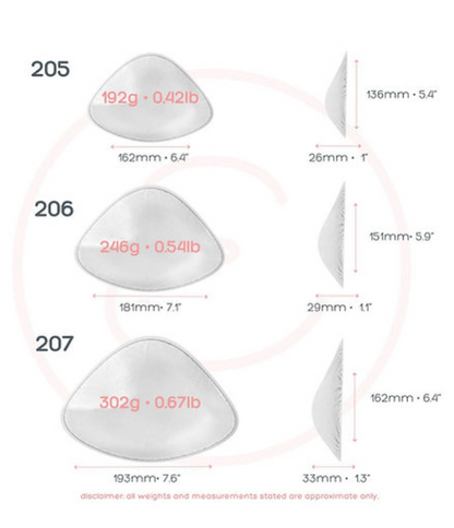 Bra Balancer™ Breast Form - Difference of 1-3 Cup Sizes