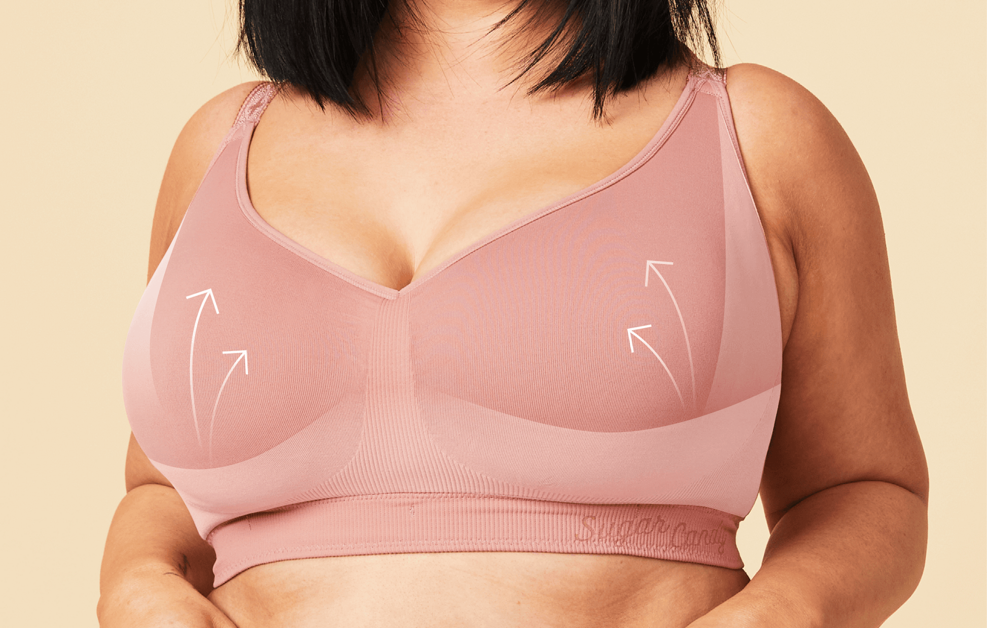 Sugar Candy Non Wired Busty Basics Bralette (Non Wired Bra Big Boobs) –  Shell Lingerie